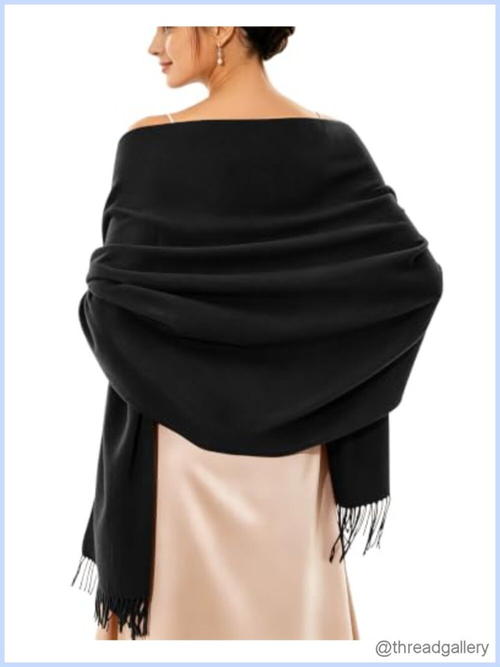 Oversized Pashmina Shawl Wrap for Evening Dress Women 27x79